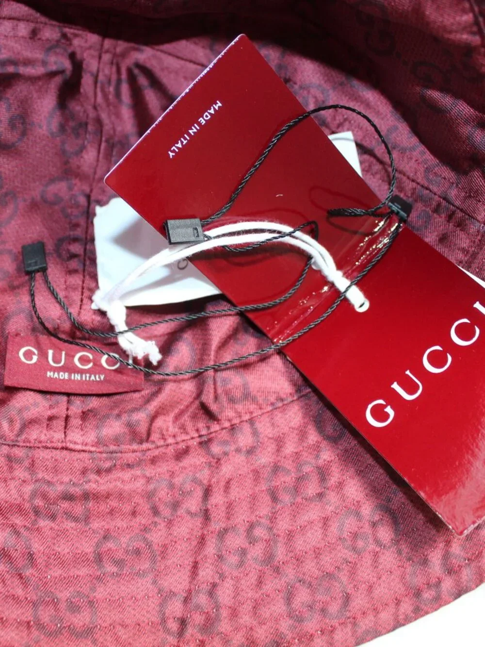 NWT GUCCI GG Floral GG Silk Bucket Hat Reversible L 834007